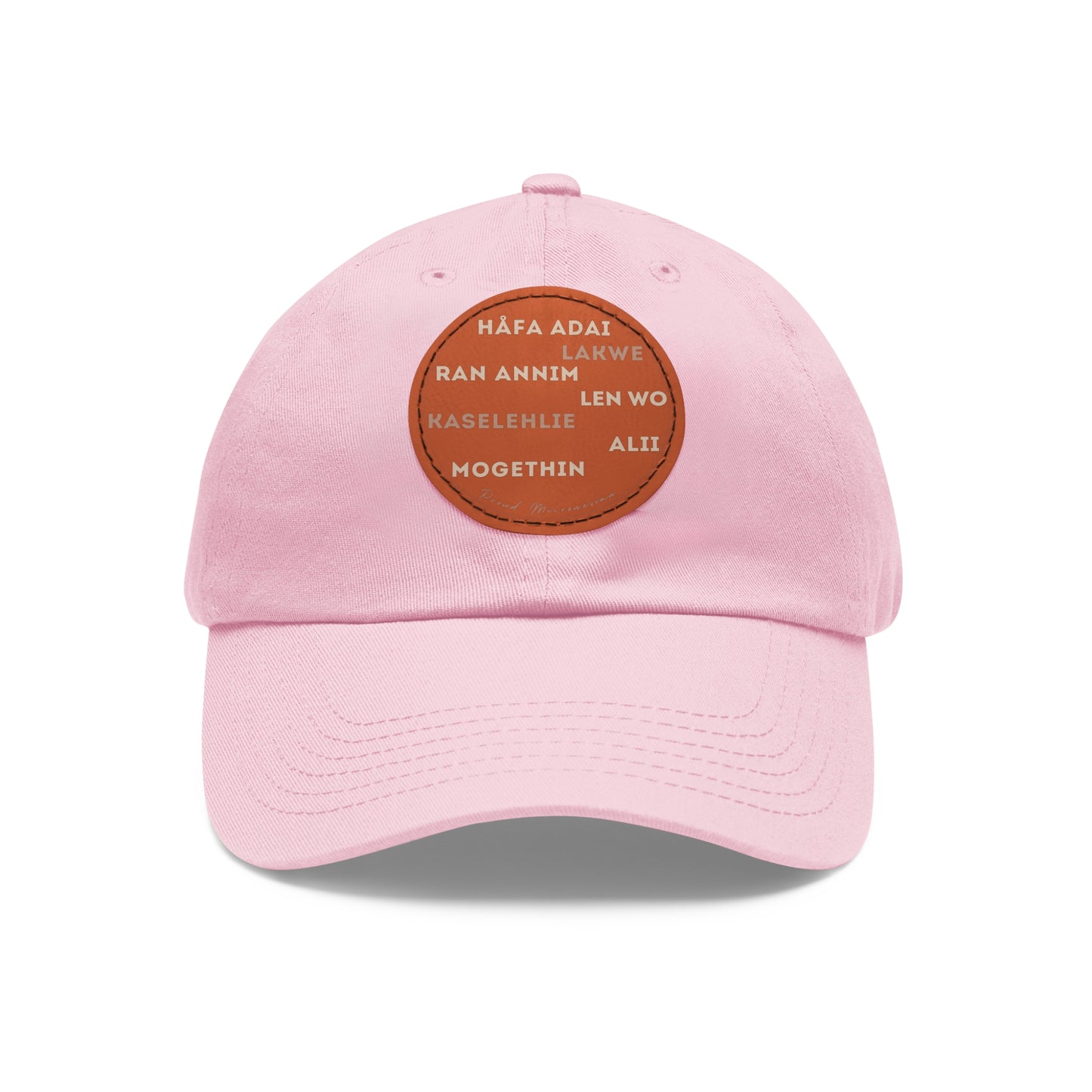 Hello Håfa Adai Micronesia Hat Ran annim Lakwe Len wo Kaselehlie Mogethin Alii CNMI Guam Kosrae Palau Marshals Yap Chuuk Pohnpei Round Cap - Marianas Shop
