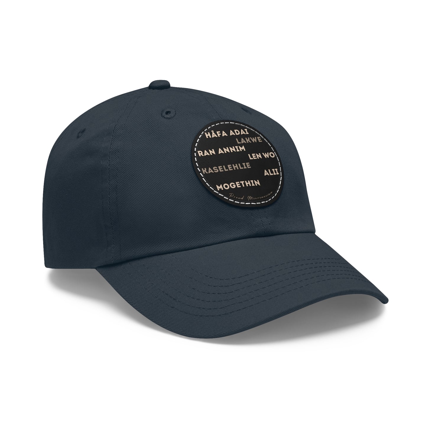 Hello Håfa Adai Micronesia Hat Ran annim Lakwe Len wo Kaselehlie Mogethin Alii CNMI Guam Kosrae Palau Marshals Yap Chuuk Pohnpei Round Cap - Marianas Shop