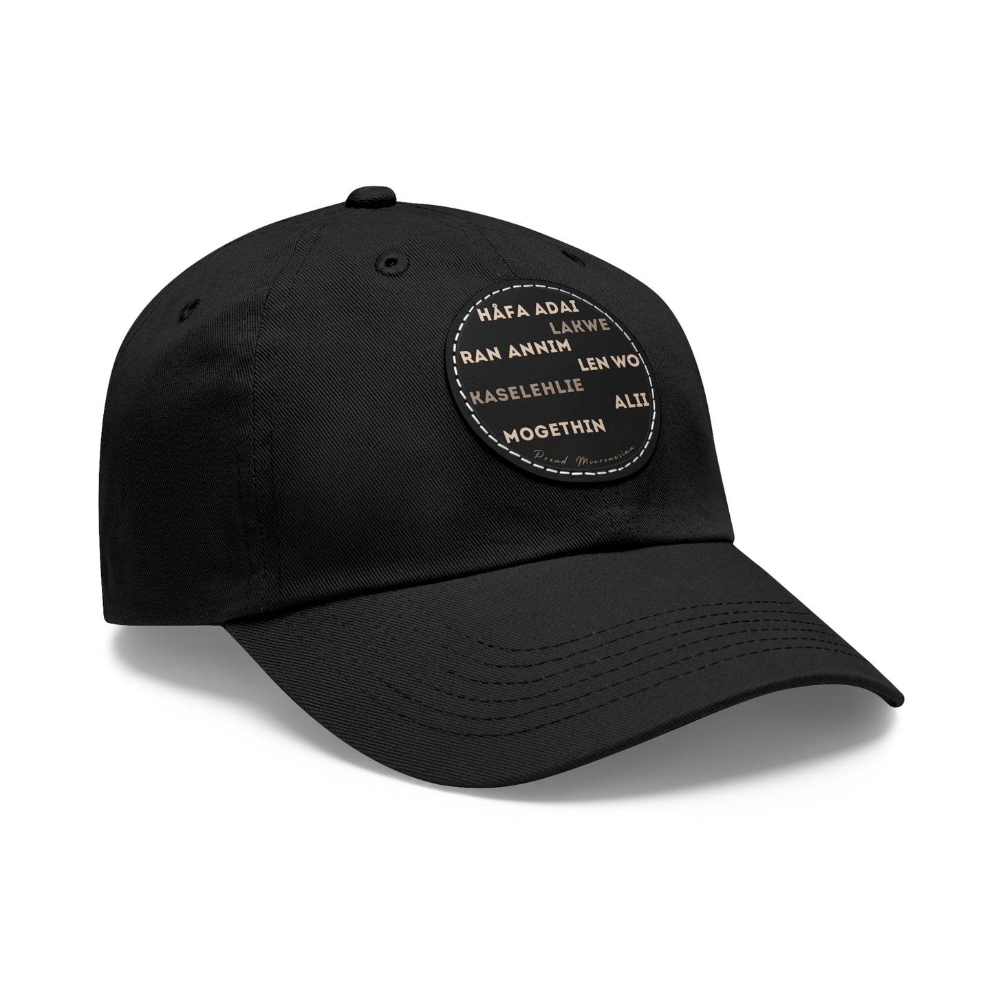Hello Håfa Adai Micronesia Hat Ran annim Lakwe Len wo Kaselehlie Mogethin Alii CNMI Guam Kosrae Palau Marshals Yap Chuuk Pohnpei Round Cap - Marianas Shop