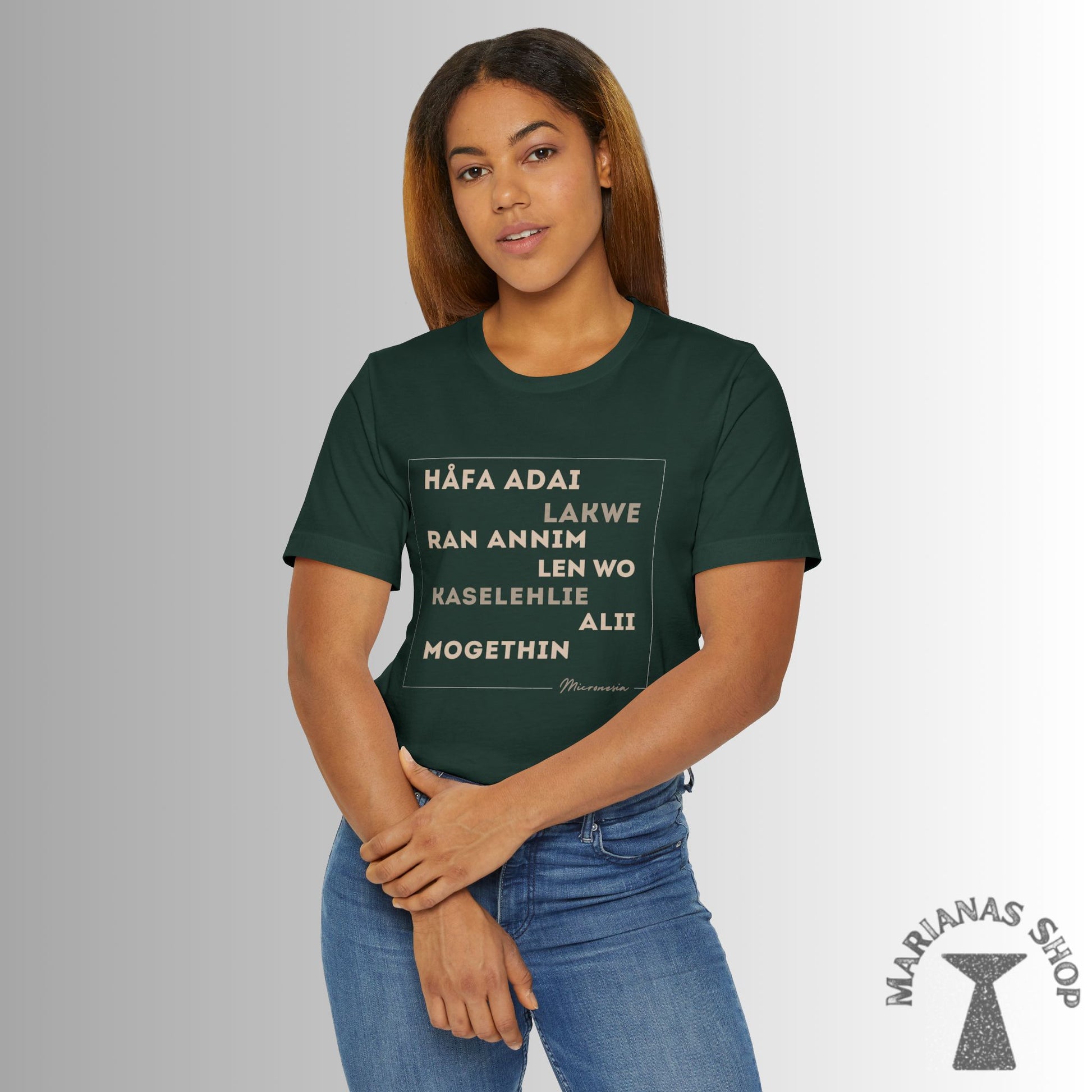 Hello Håfa adai Micronesia Shirt Ran annim Lakwe Len wo Kaselehlie Mogethin Alii Saipan Guam Kosrae Palau Marshals Yap Chuuk Pohnpei Hafa - Marianas Shop