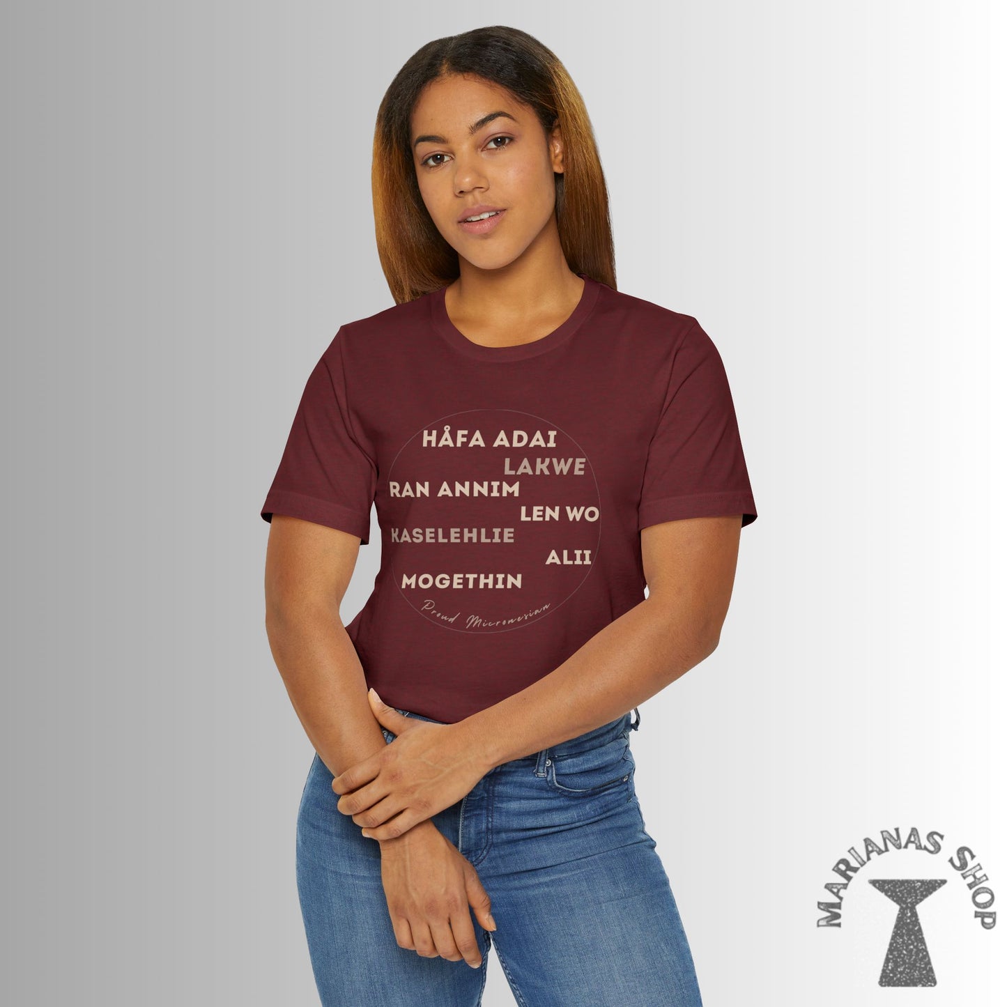 Hello Håfa adai Micronesia Shirt Ran annim Lakwe Len wo Kaselehlie Mogethin Alii Saipan Guam Kosrae Palau Marshals Yap Chuuk Pohnpei Hafa - Marianas Shop