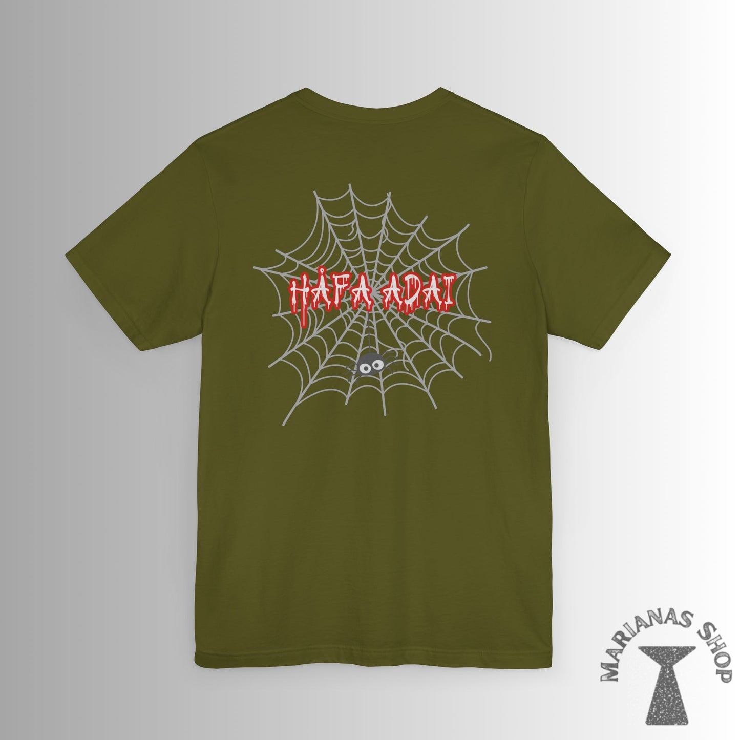 Halloween Spider Hafa Adai Guam Marianas Shirt Guamanian Chamorro T-shirt Saipan Tinian Rota CNMI Tshirt - Marianas Shop