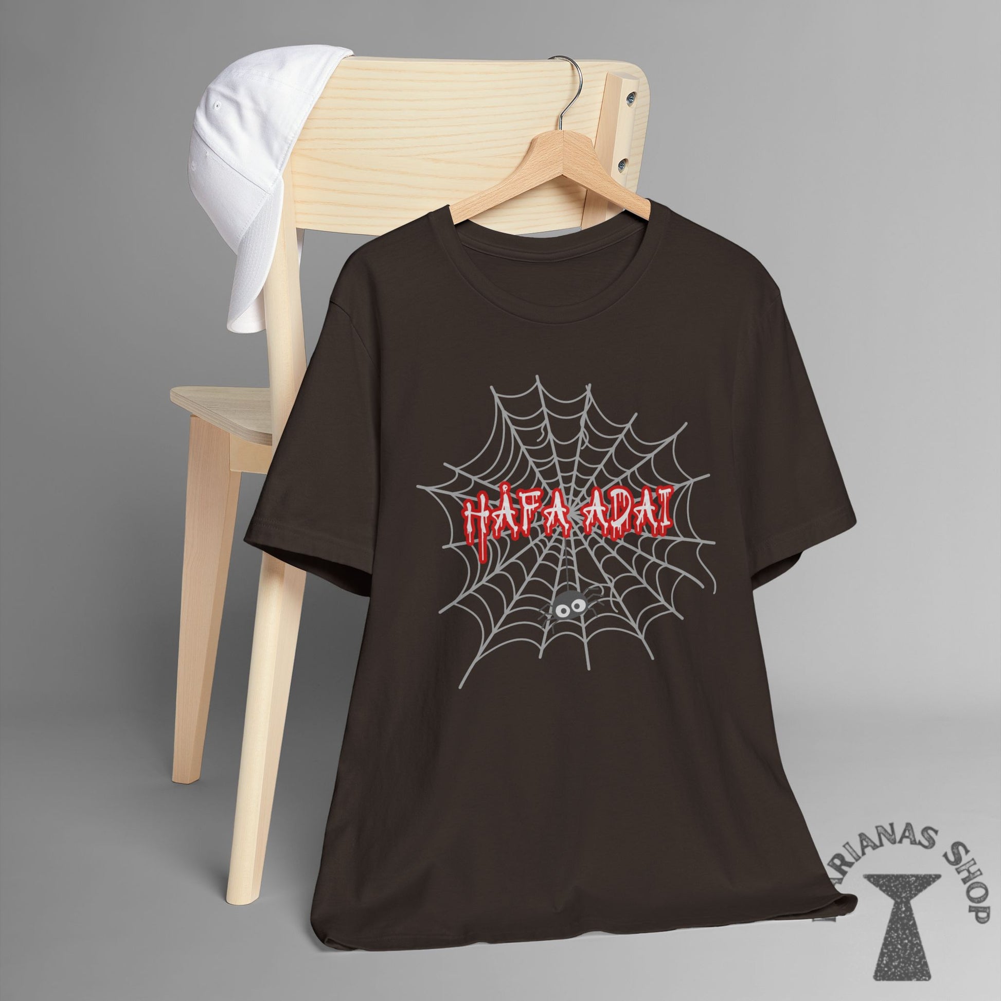 Halloween Spider Hafa Adai Guam Marianas Shirt Guamanian Chamorro T-shirt Saipan Tinian Rota CNMI Tshirt - Marianas Shop