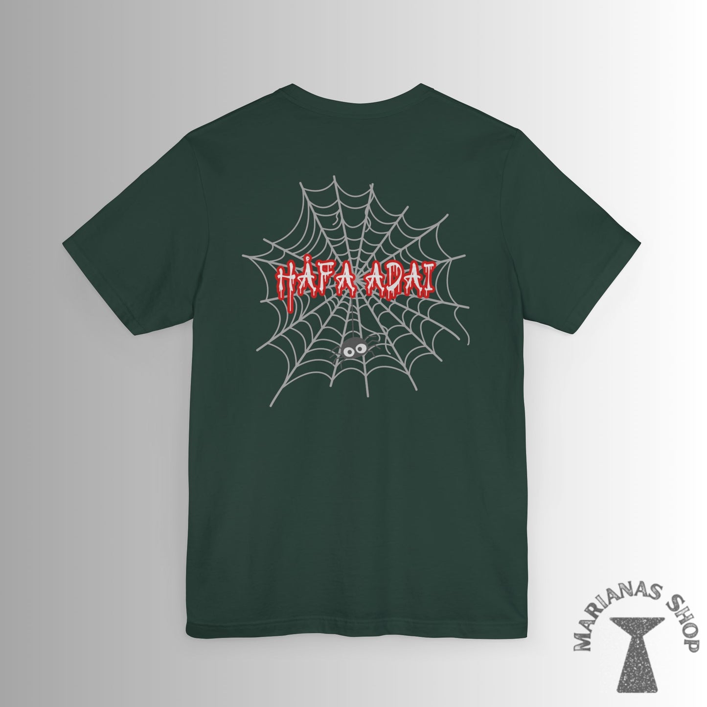 Halloween Spider Hafa Adai Guam Marianas Shirt Guamanian Chamorro T-shirt Saipan Tinian Rota CNMI Tshirt - Marianas Shop