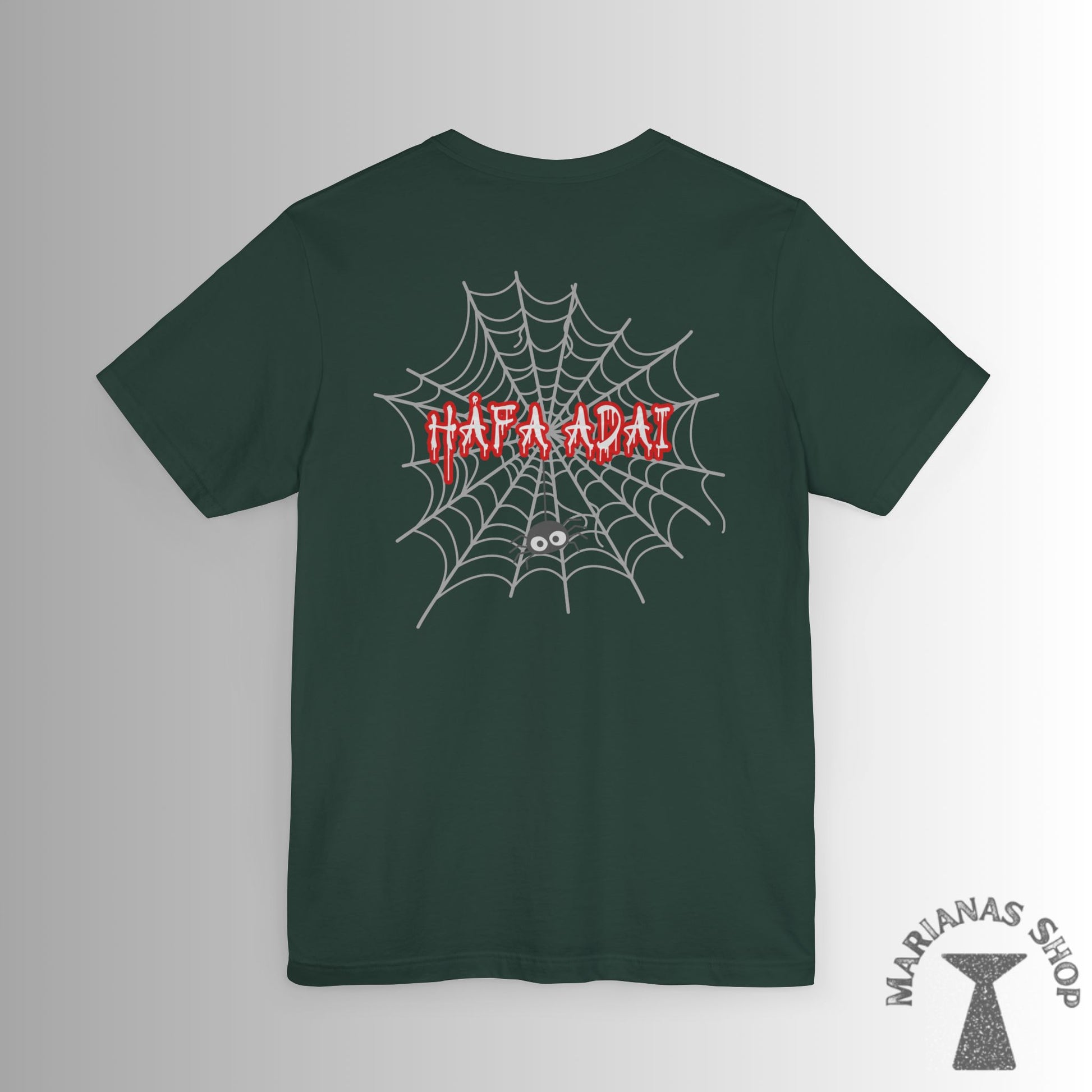 Halloween Spider Hafa Adai Guam Marianas Shirt Guamanian Chamorro T-shirt Saipan Tinian Rota CNMI Tshirt - Marianas Shop