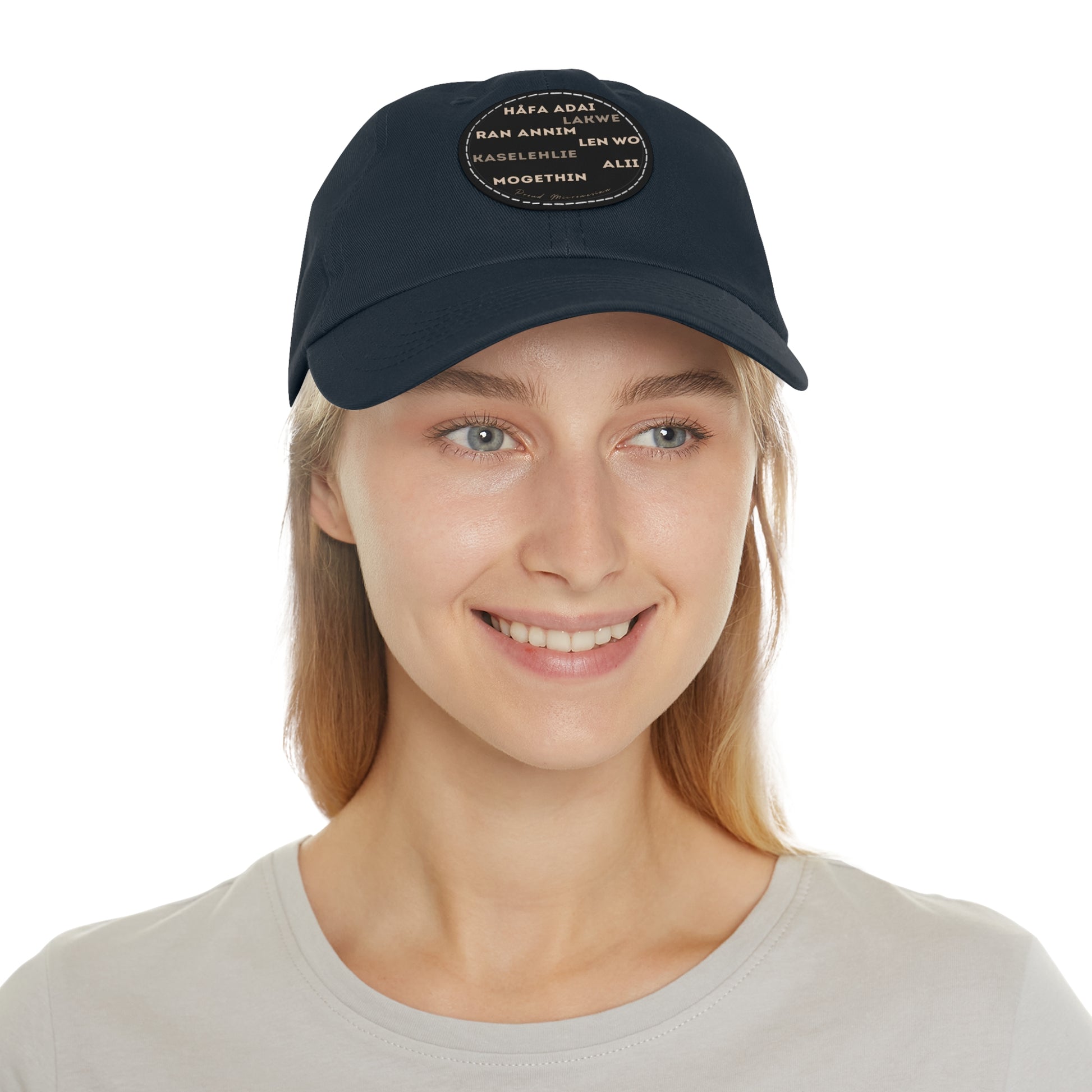 Hello Håfa Adai Micronesia Hat Ran annim Lakwe Len wo Kaselehlie Mogethin Alii CNMI Guam Kosrae Palau Marshals Yap Chuuk Pohnpei Round Cap - Marianas Shop