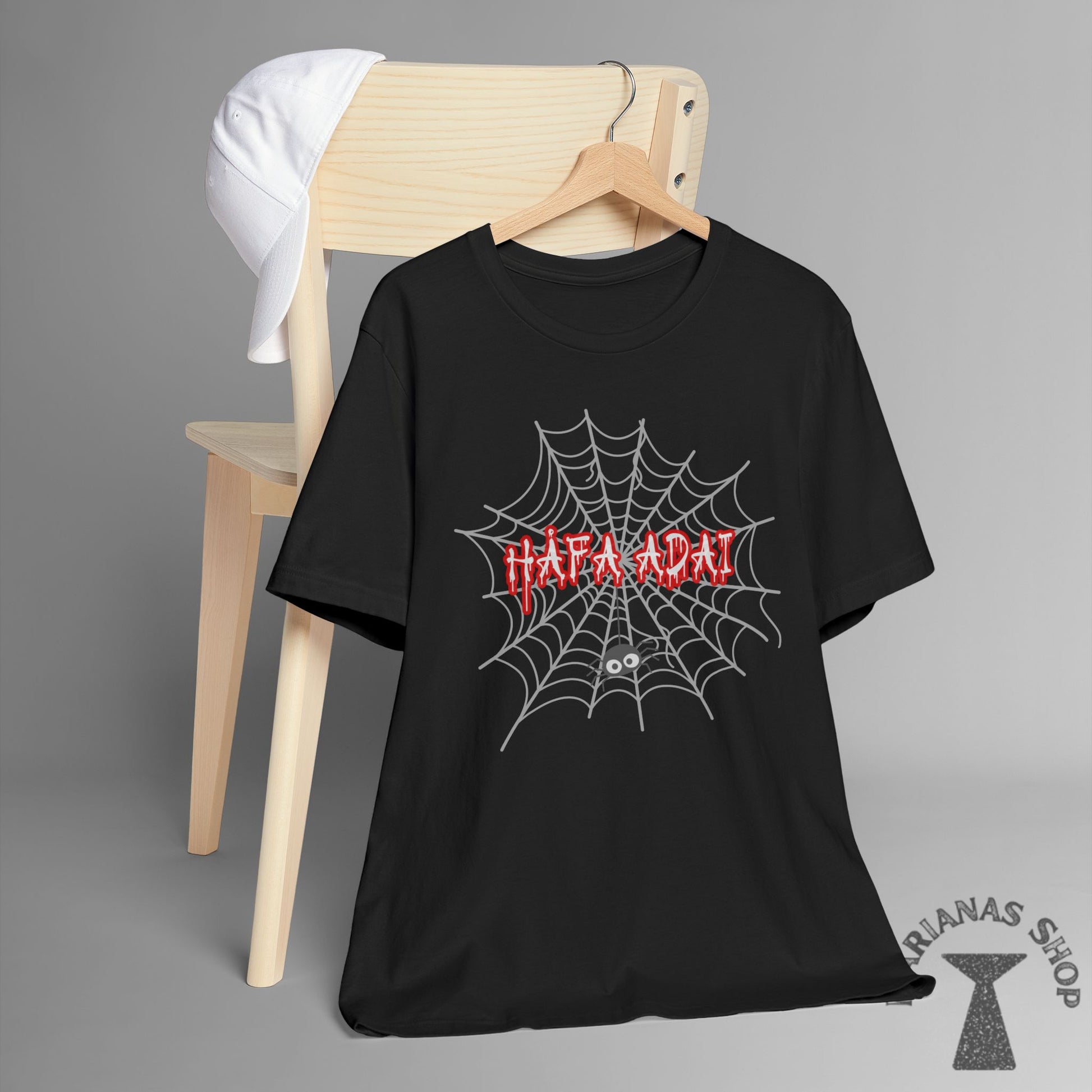 Halloween Spider Hafa Adai Guam Marianas Shirt Guamanian Chamorro T-shirt Saipan Tinian Rota CNMI Tshirt - Marianas Shop