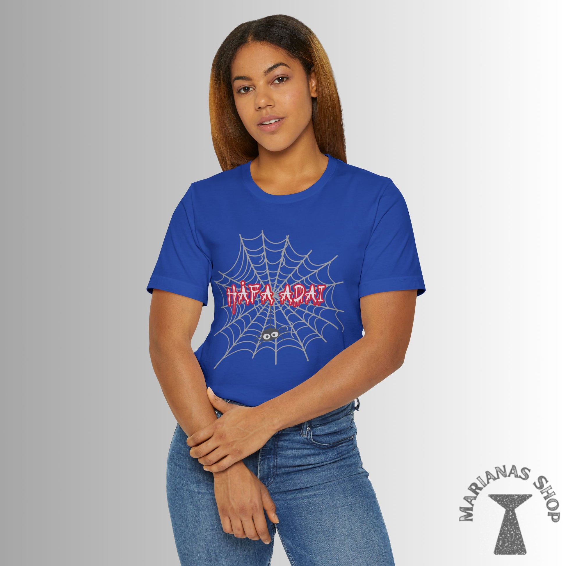 Halloween Spider Hafa Adai Guam Marianas Shirt Guamanian Chamorro T-shirt Saipan Tinian Rota CNMI Tshirt - Marianas Shop
