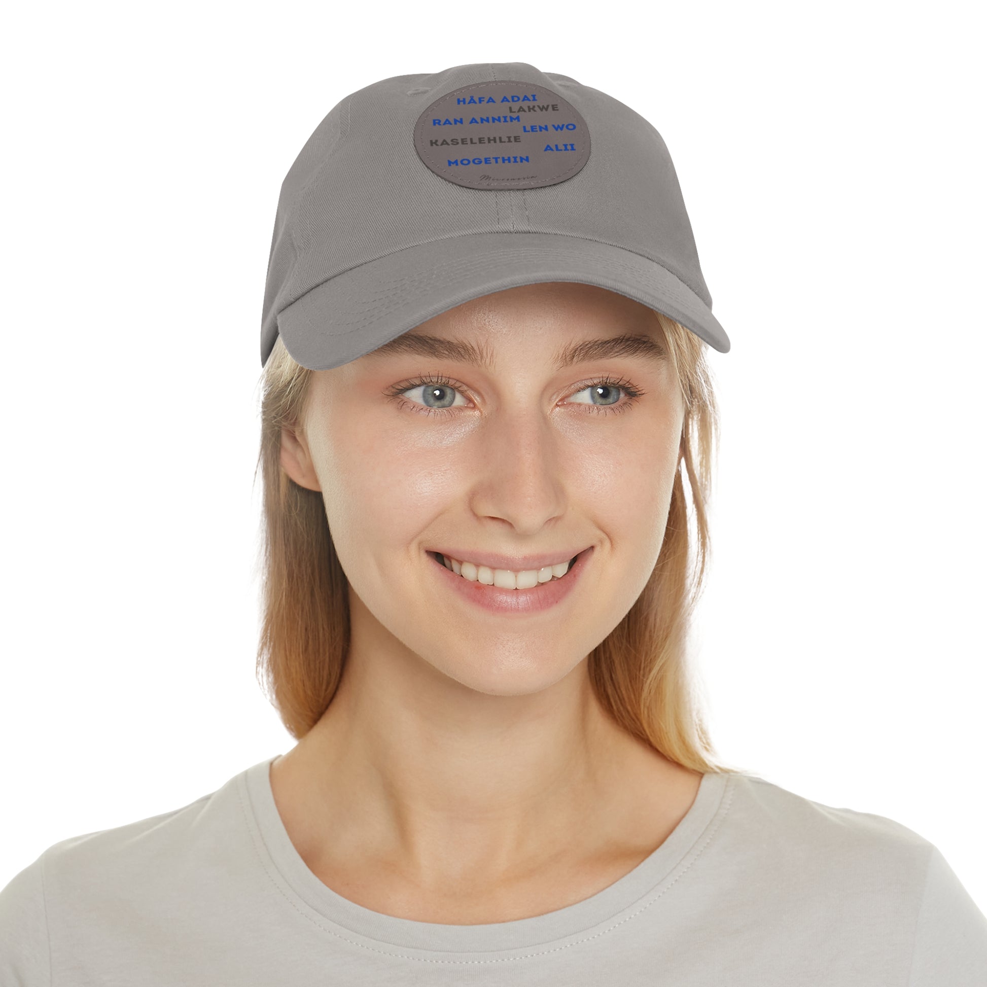 Hello Håfa Adai Micronesia Hat Ran annim Lakwe Len wo Kaselehlie Mogethin Alii CNMI Guam Kosrae Palau Marshals Yap Chuuk Pohnpei Round Cap - Marianas Shop