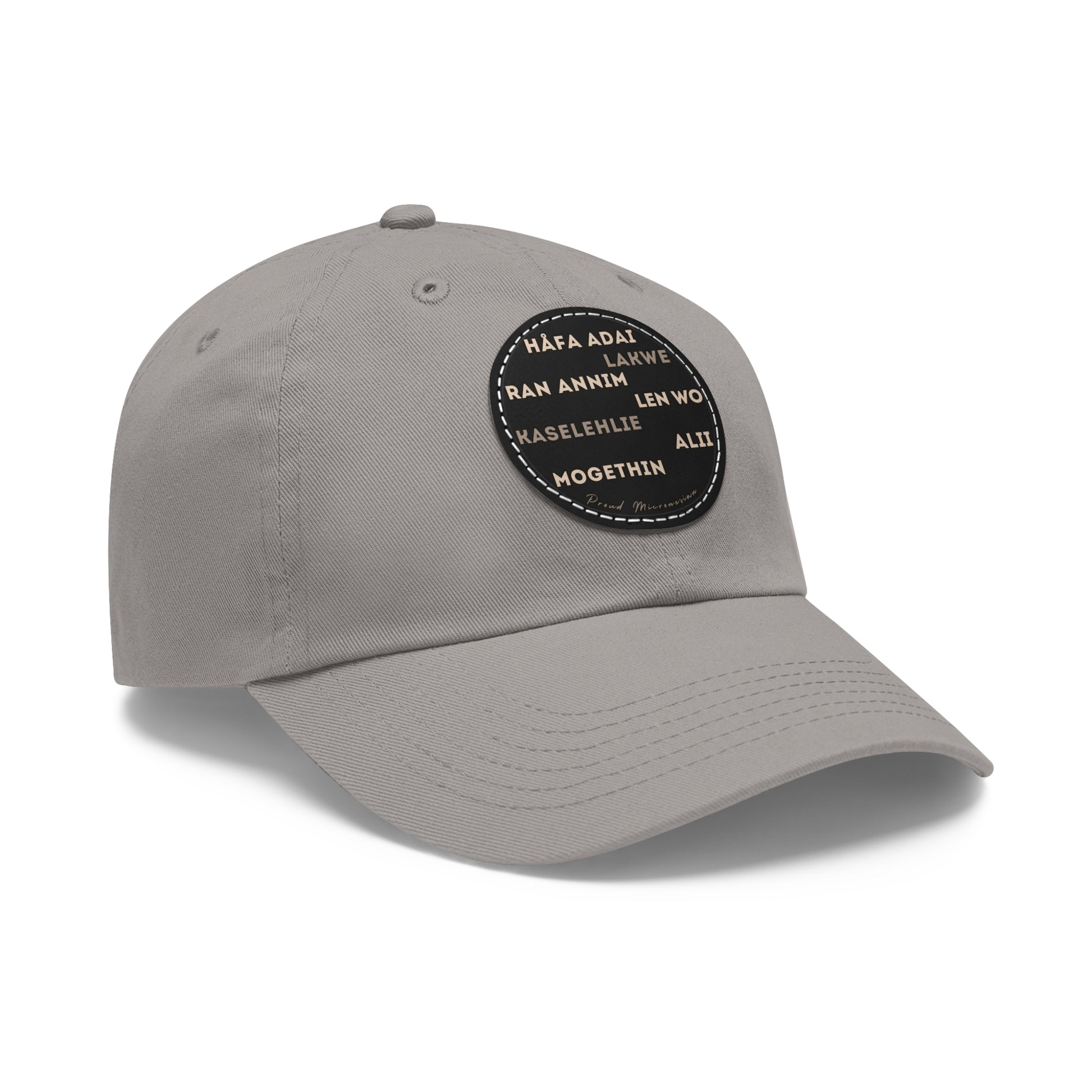 Hello Håfa Adai Micronesia Hat Ran annim Lakwe Len wo Kaselehlie Mogethin Alii CNMI Guam Kosrae Palau Marshals Yap Chuuk Pohnpei Round Cap - Marianas Shop