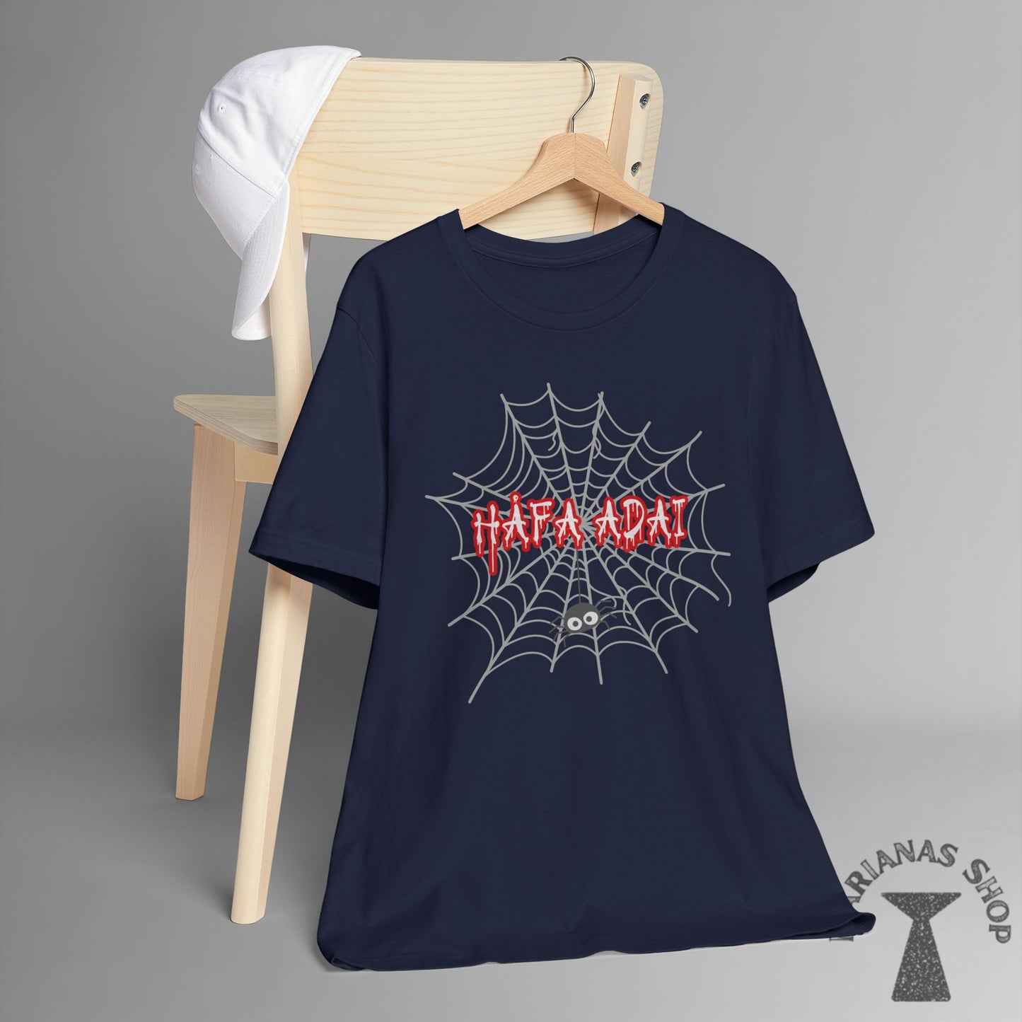Halloween Spider Hafa Adai Guam Marianas Shirt Guamanian Chamorro T-shirt Saipan Tinian Rota CNMI Tshirt - Marianas Shop