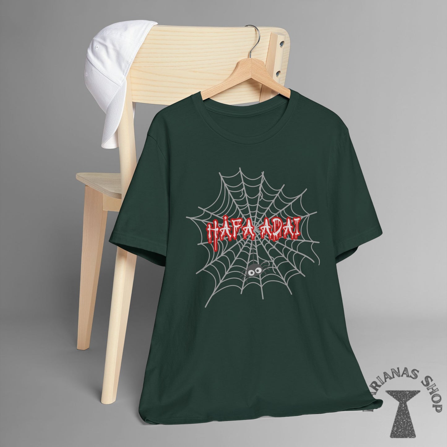 Halloween Spider Hafa Adai Guam Marianas Shirt Guamanian Chamorro T-shirt Saipan Tinian Rota CNMI Tshirt - Marianas Shop
