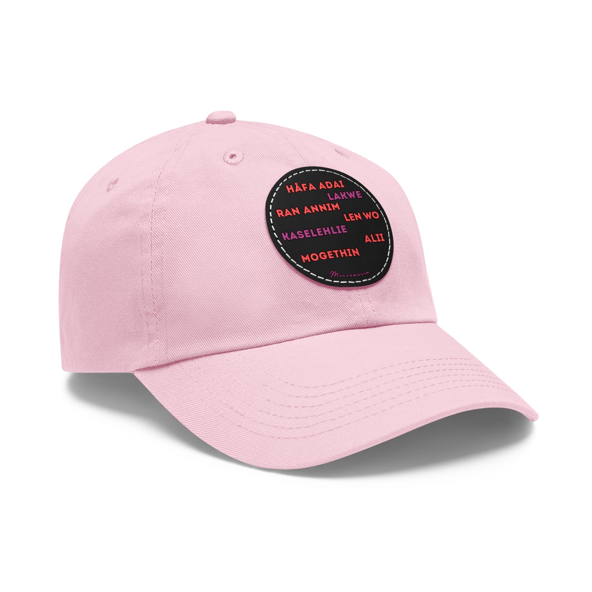 Hello Håfa Adai Micronesia Hat Ran annim Lakwe Len wo Kaselehlie Mogethin Alii CNMI Guam Kosrae Palau Marshals Yap Chuuk Pohnpei Round Cap - Marianas Shop