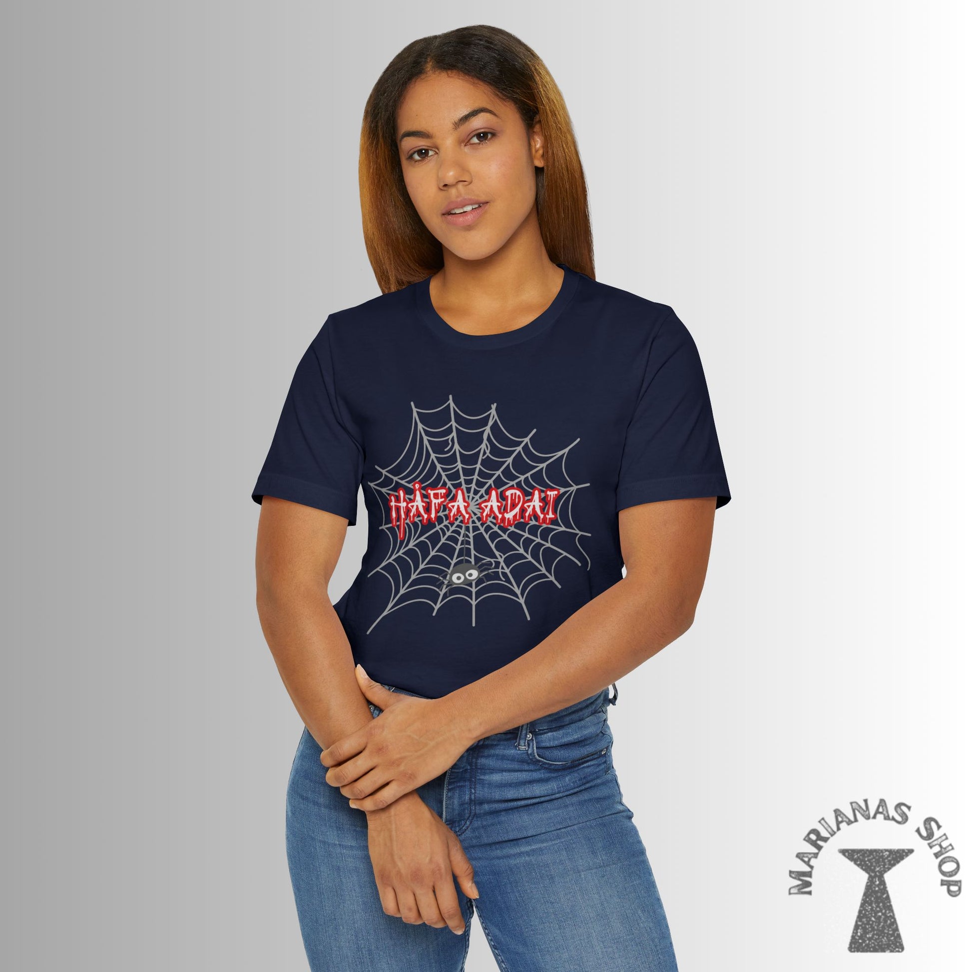 Halloween Spider Hafa Adai Guam Marianas Shirt Guamanian Chamorro T-shirt Saipan Tinian Rota CNMI Tshirt - Marianas Shop