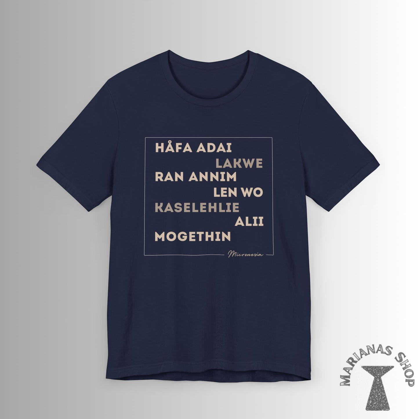 Hello Håfa adai Micronesia Shirt Ran annim Lakwe Len wo Kaselehlie Mogethin Alii Saipan Guam Kosrae Palau Marshals Yap Chuuk Pohnpei Hafa - Marianas Shop
